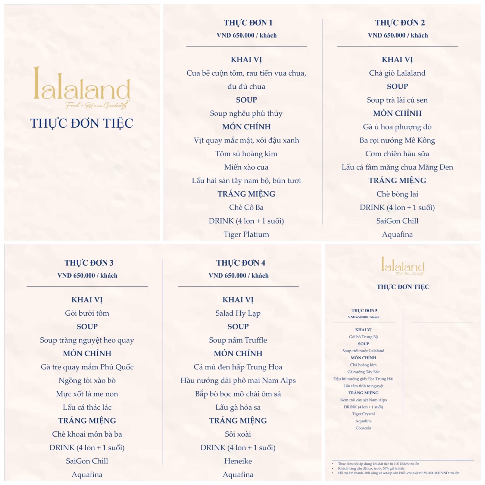 menu lalaland aqua, lalaland, lalaland aqua, nhà hàng lalaland, nhà hàng lalaland aqua, lalaland aqua city, 