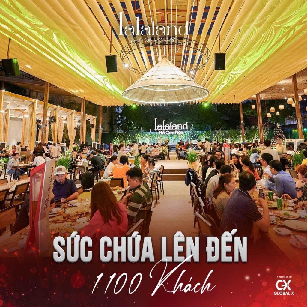 lalaland, lalaland hồ con rùa, lalaland nguyen thi minh khai, lalaland food music garden, nha hang lalaland ho con rua,  