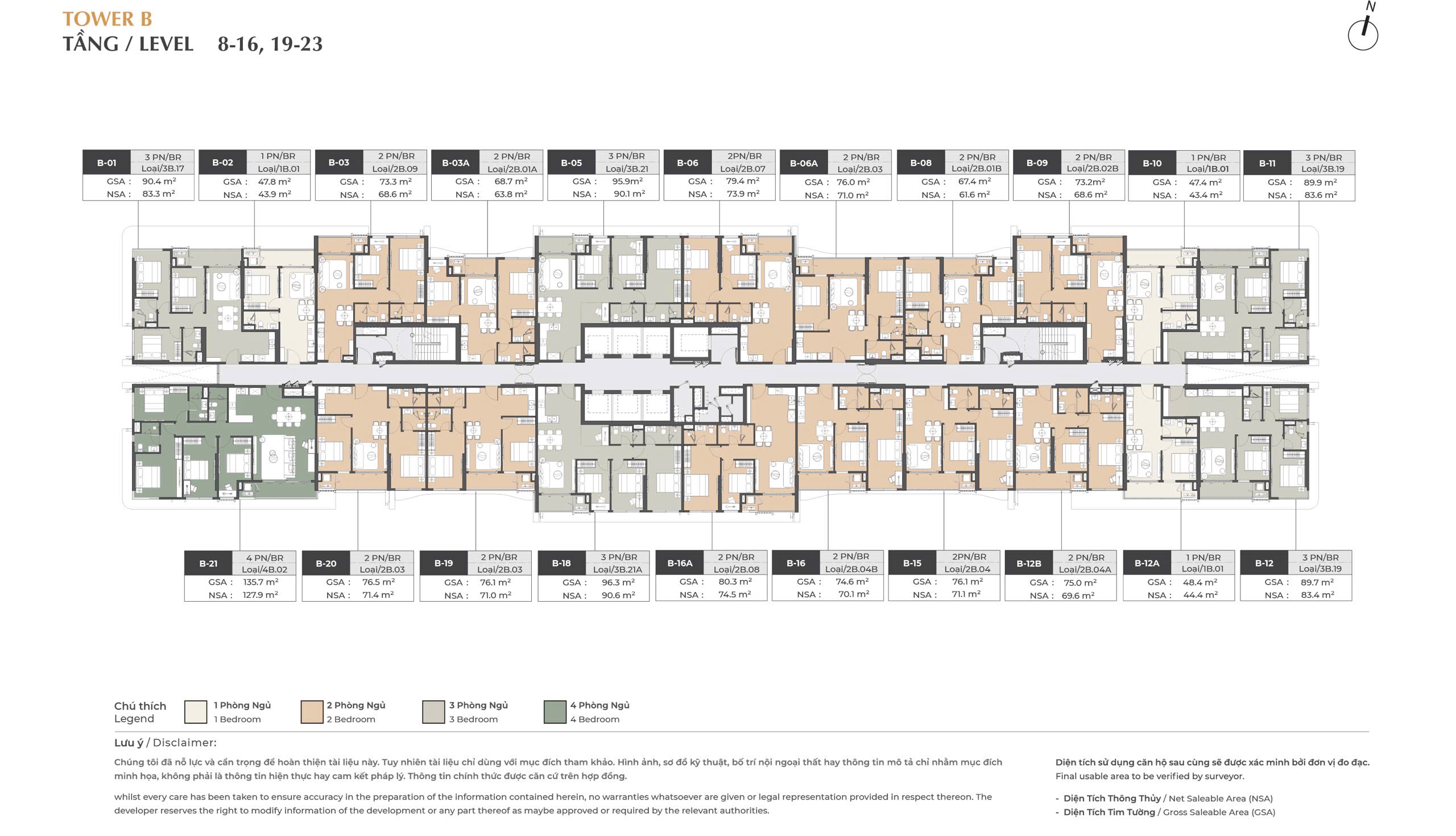 Mat bang tầng thấp B Lumiere Midtown the global city 